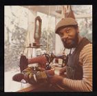 John W. Outterbridge in workshop